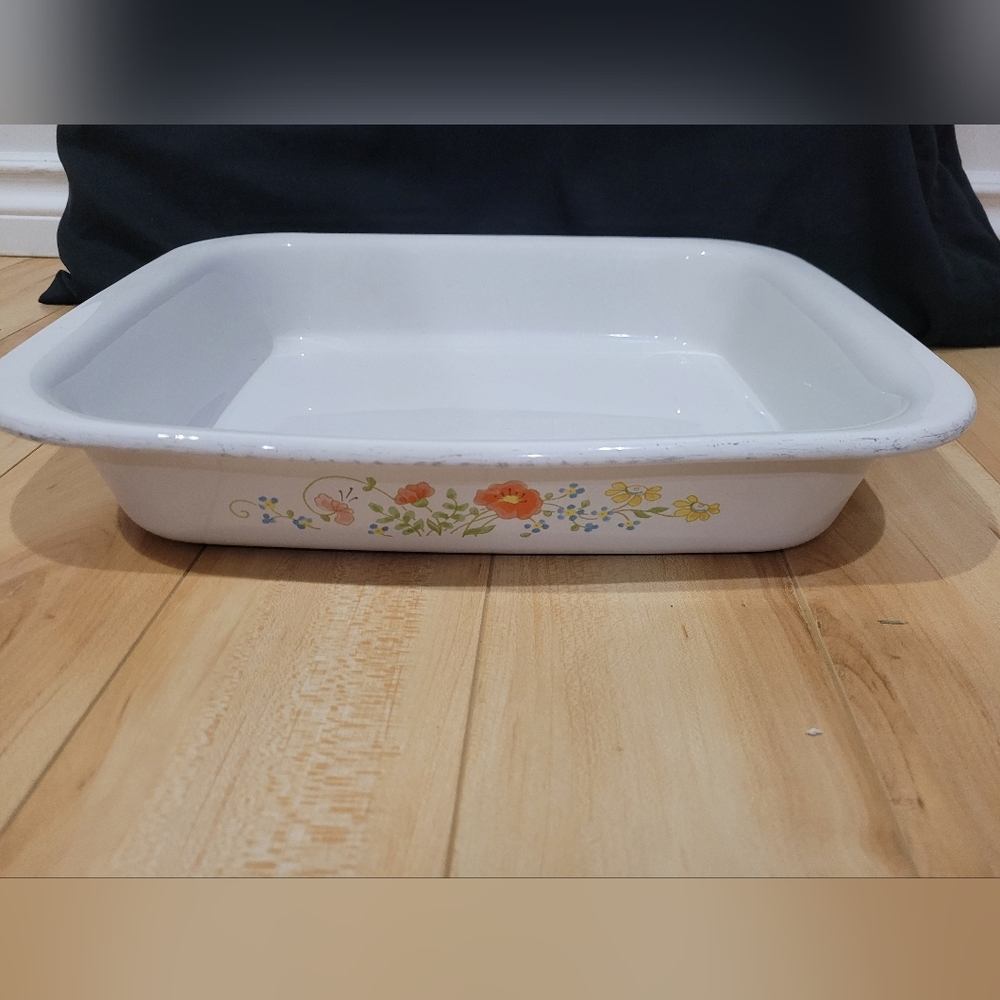 Corningware Wildflower pattern bakeware